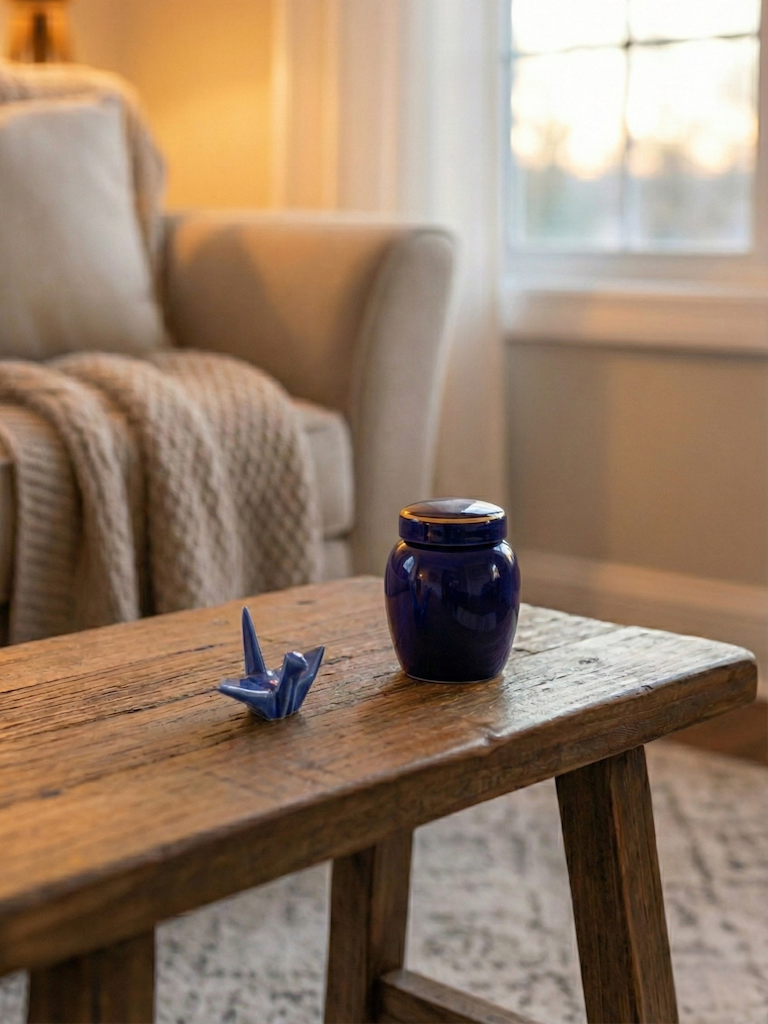 Mini Urn - Donkerblauw